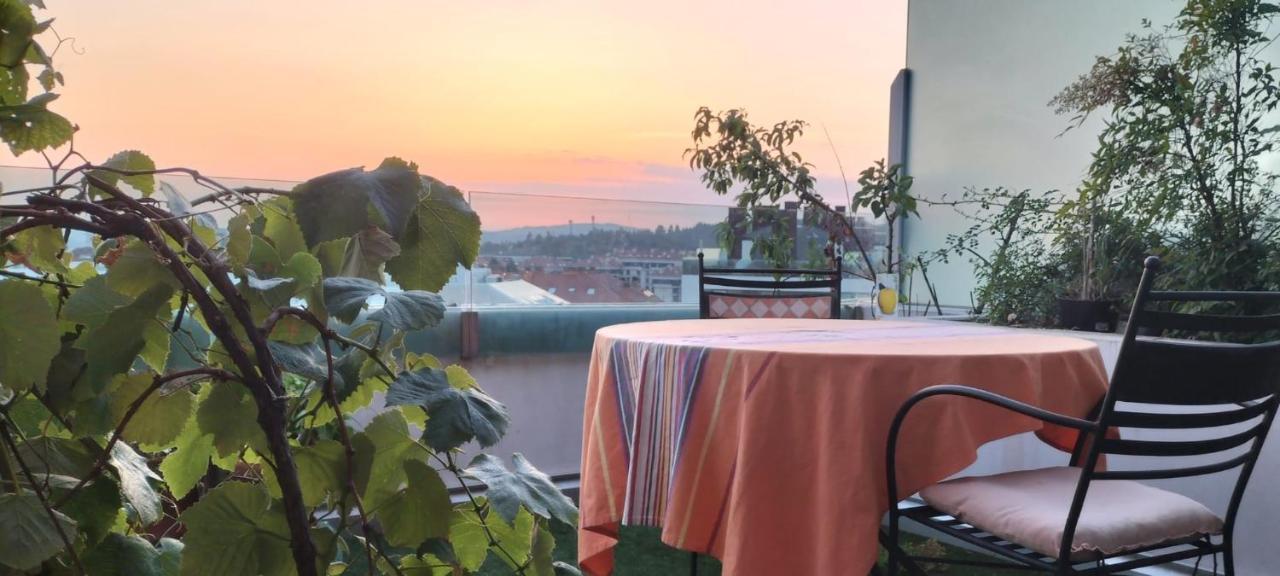 Apartamento Preciosa Habitacion Doble En Atico Con Terraza Santiago de Compostela Exterior foto